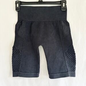 AS Revival Altard State Ribbed Seamless High Waist Biker Shorts Athletic Black S